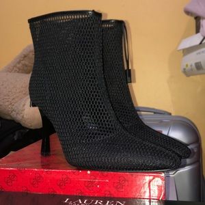 2” heels black mesh 7 Zara